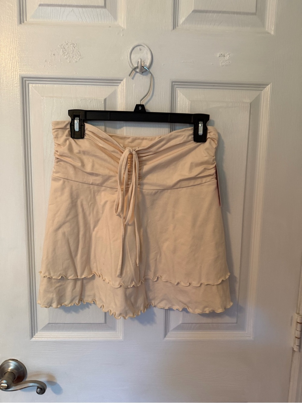 wild fable Cream Ruffle Layered Mini Skirt